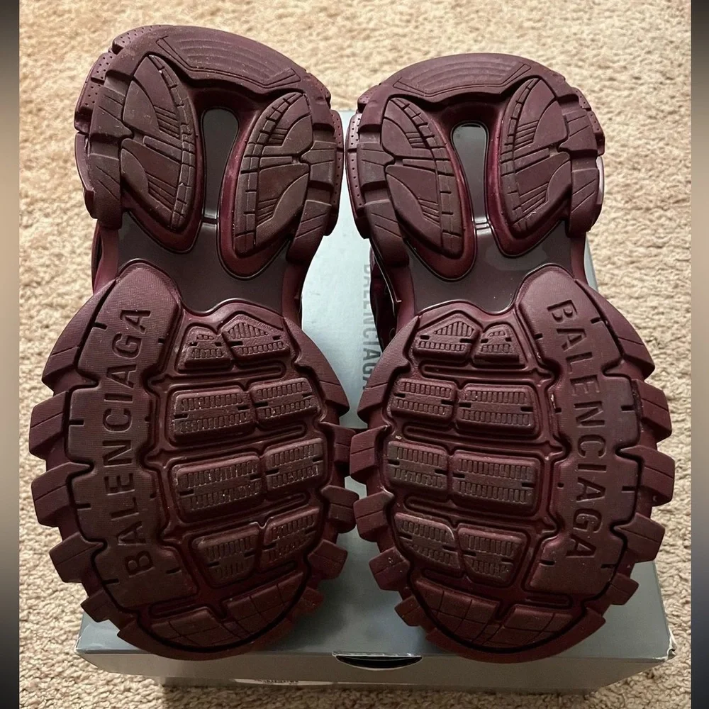 Balenciaga Track 2 Maroon Sneakers - Picture 6 of 6